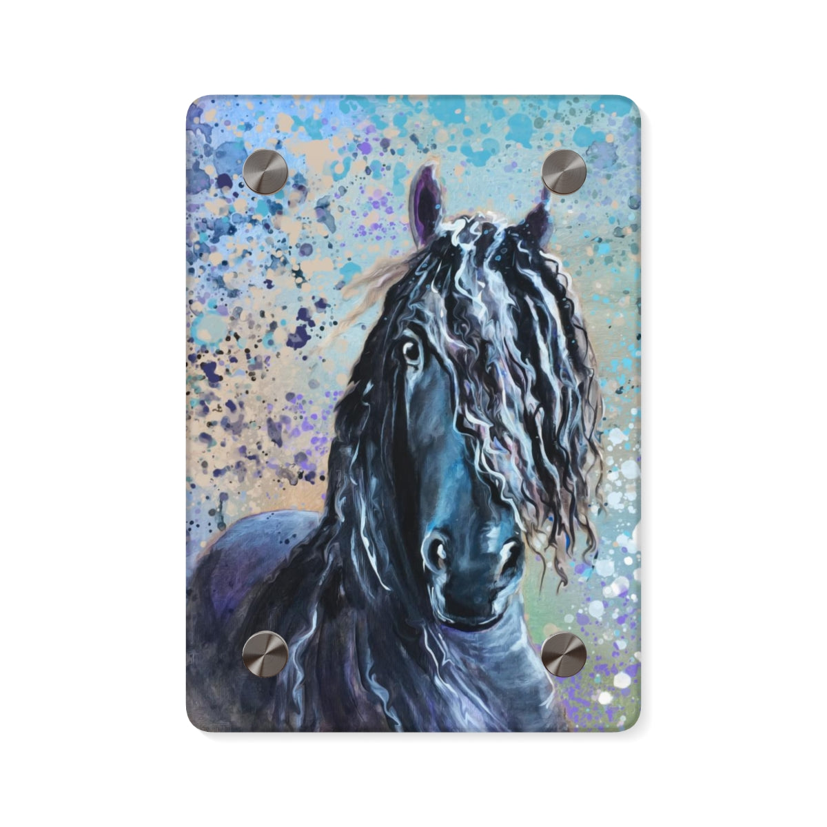 Acrylic Wall Art Panel - Frisian Horse