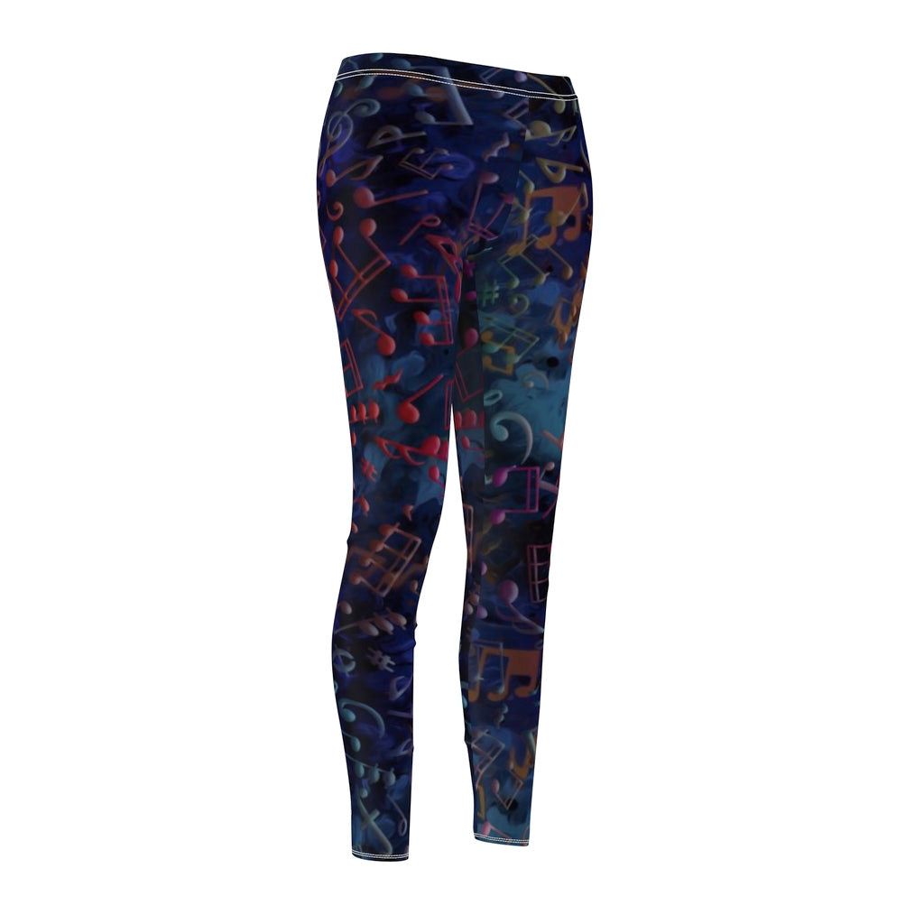 Sport & Casual Leggings - Love of Music/Black