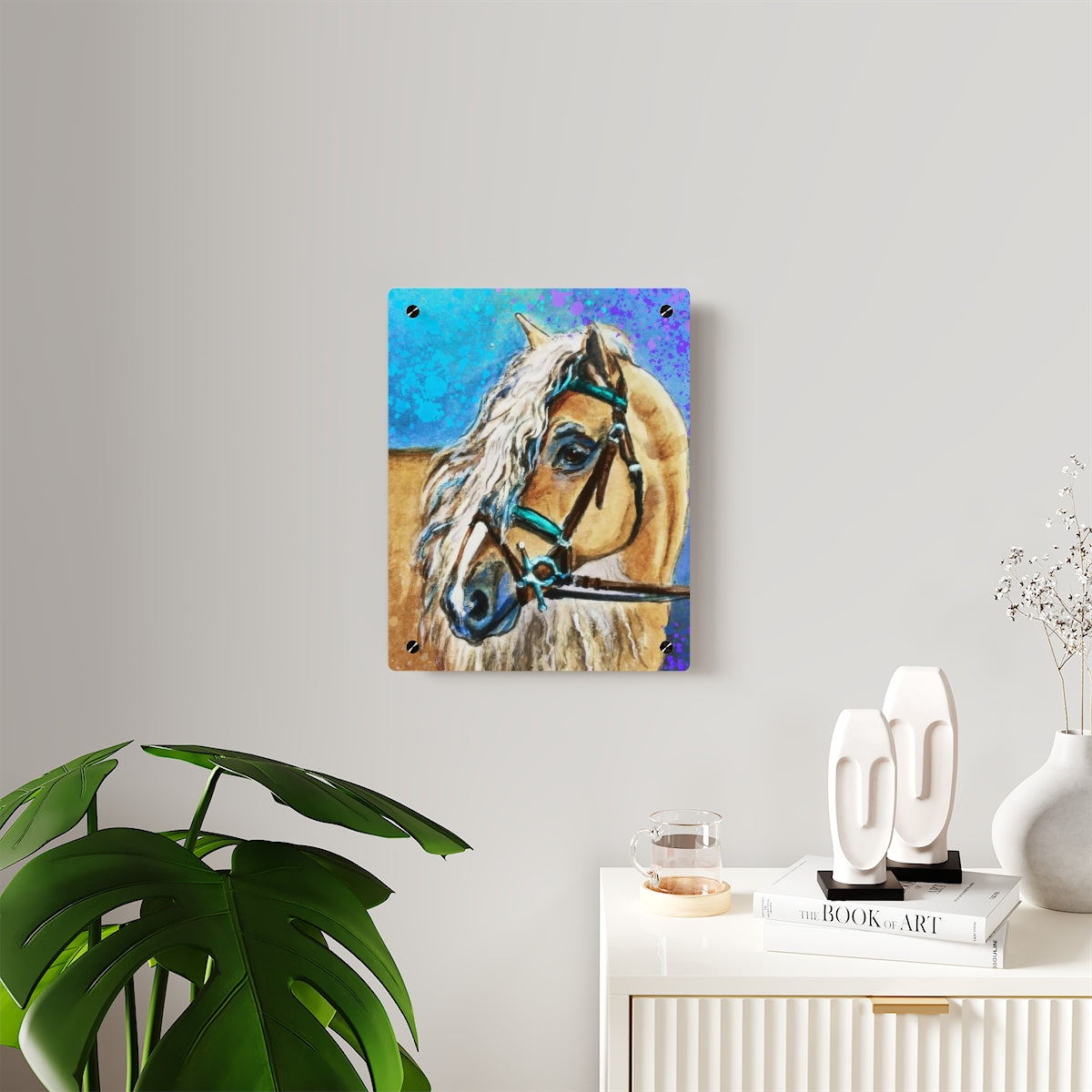 Acrylic Wall Art Panel - Haflinger Horse