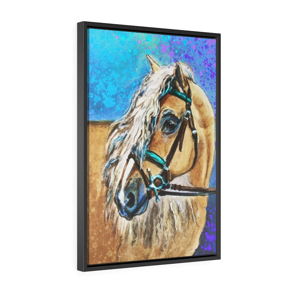 Framed Canvas - Haflinger