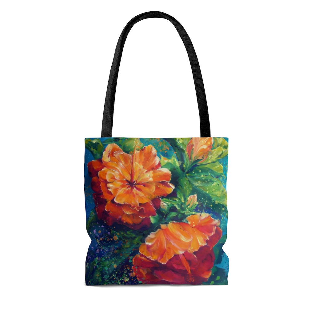 Tote Bag - Golden Hibiscus