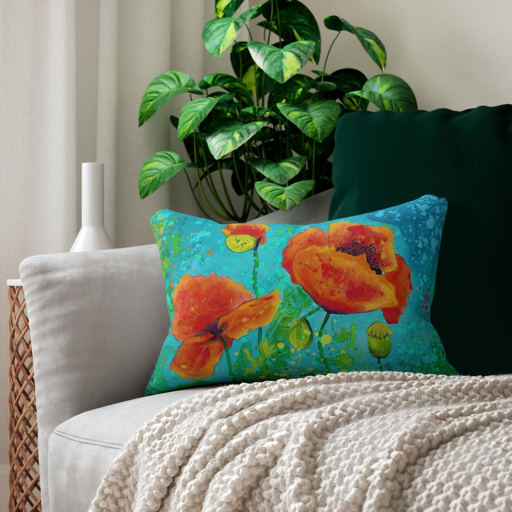 Lumbar Pillow - California Poppies