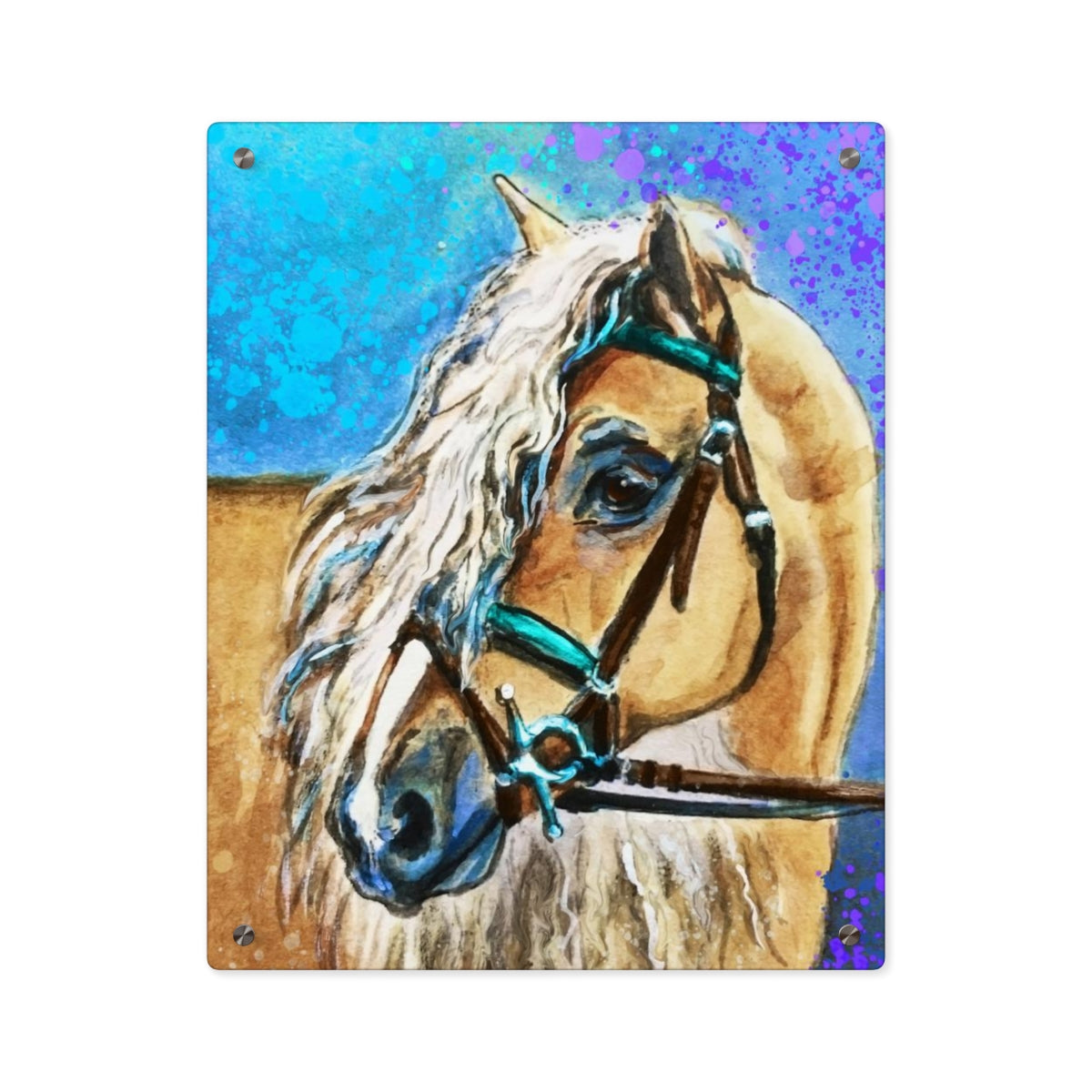 Acrylic Wall Art Panel - Haflinger Horse