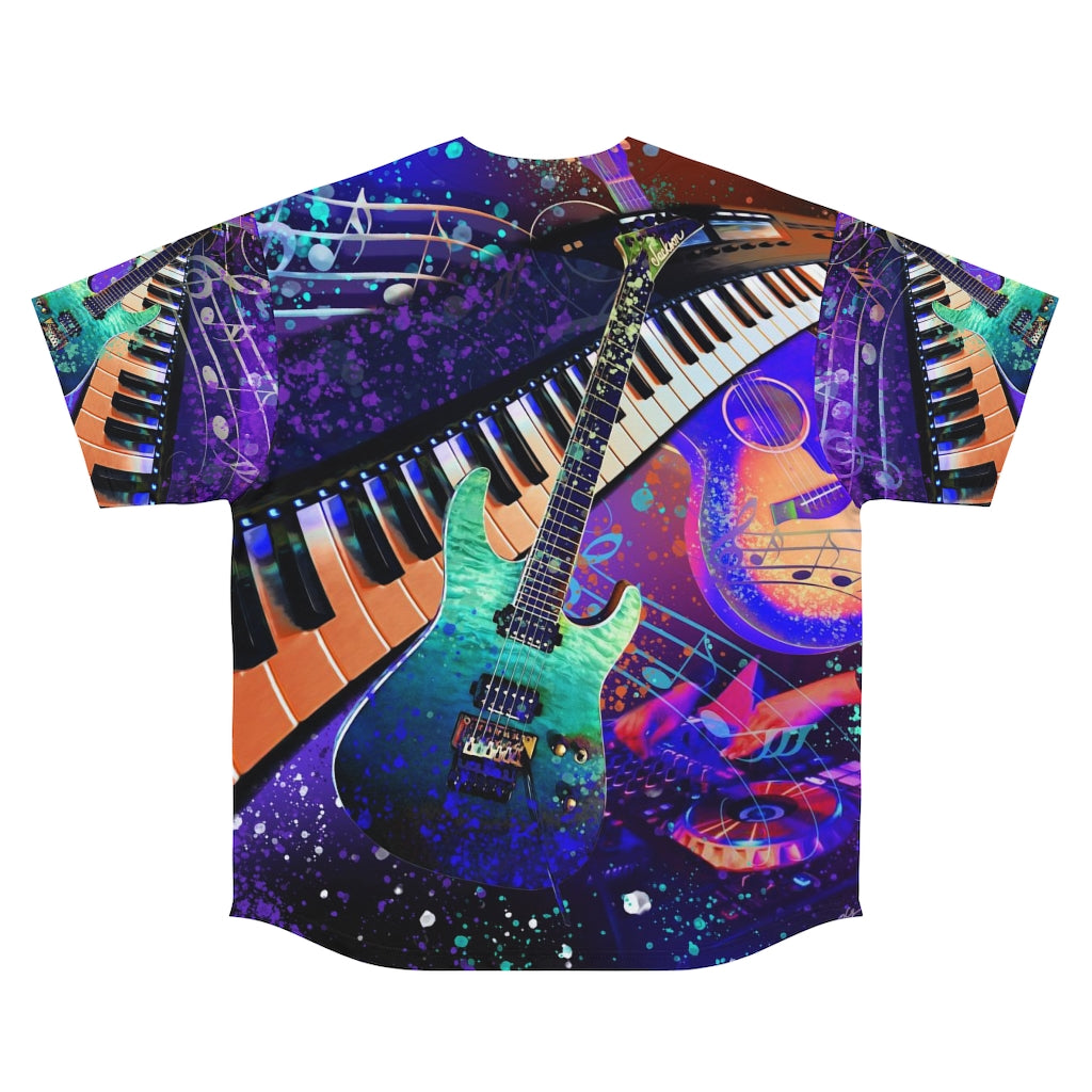 Men's Baseball Jersey - Music 1