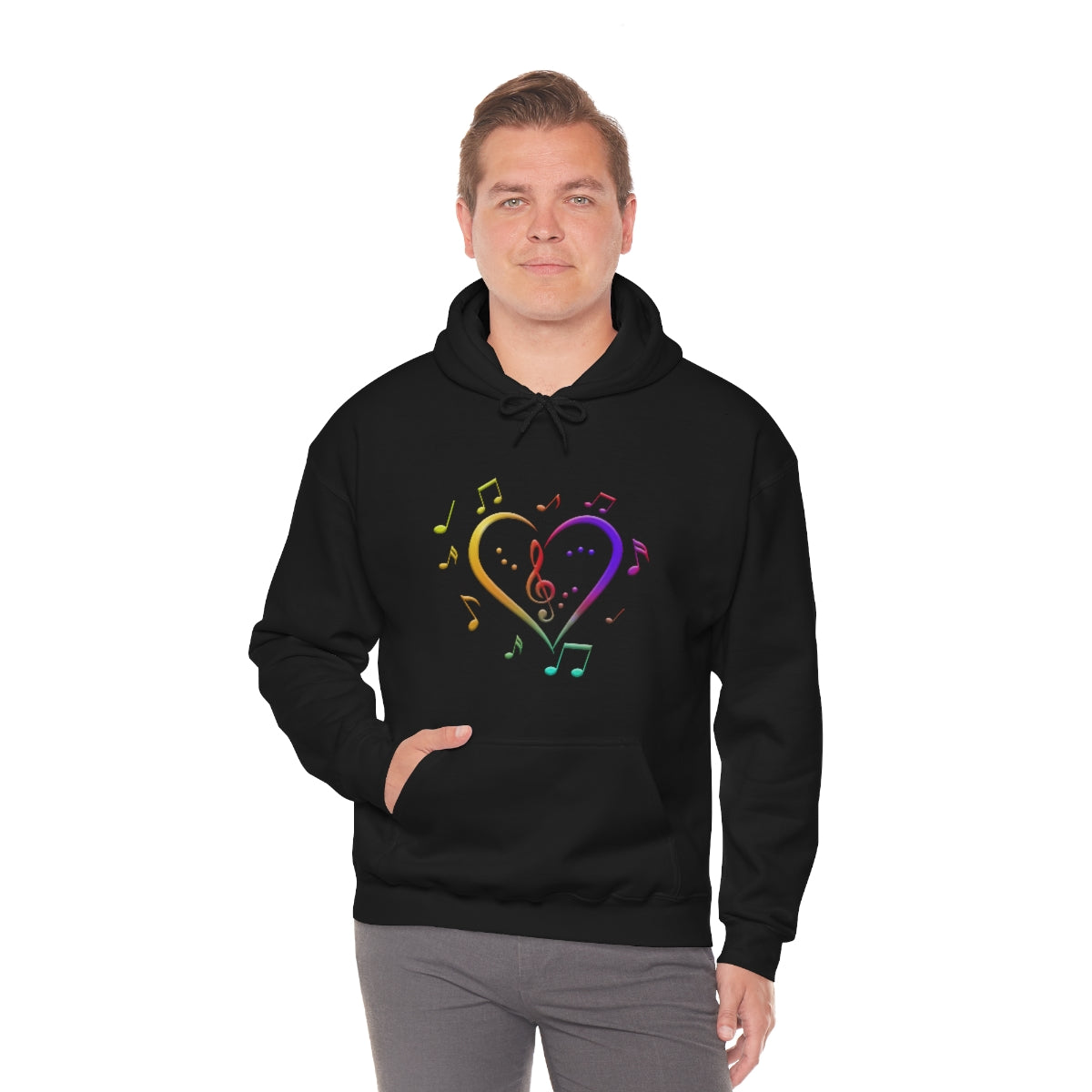 Unisex Heavy Blend™ Hooded Sweatshirt - Love of Music