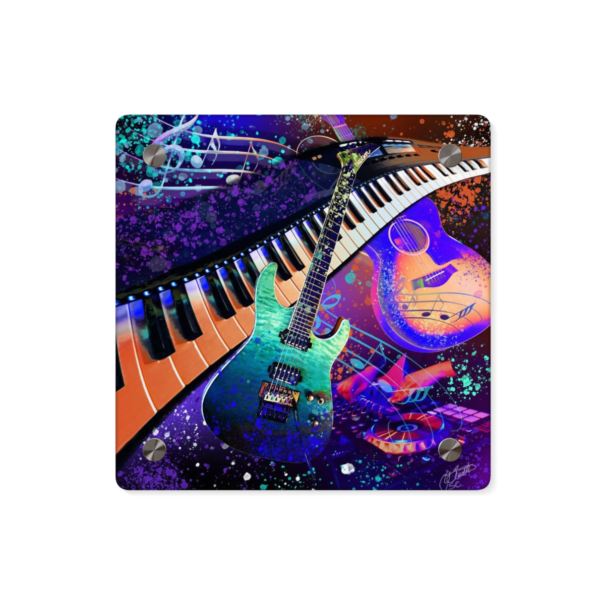 Acrylic Wall Art Panel - Music 1