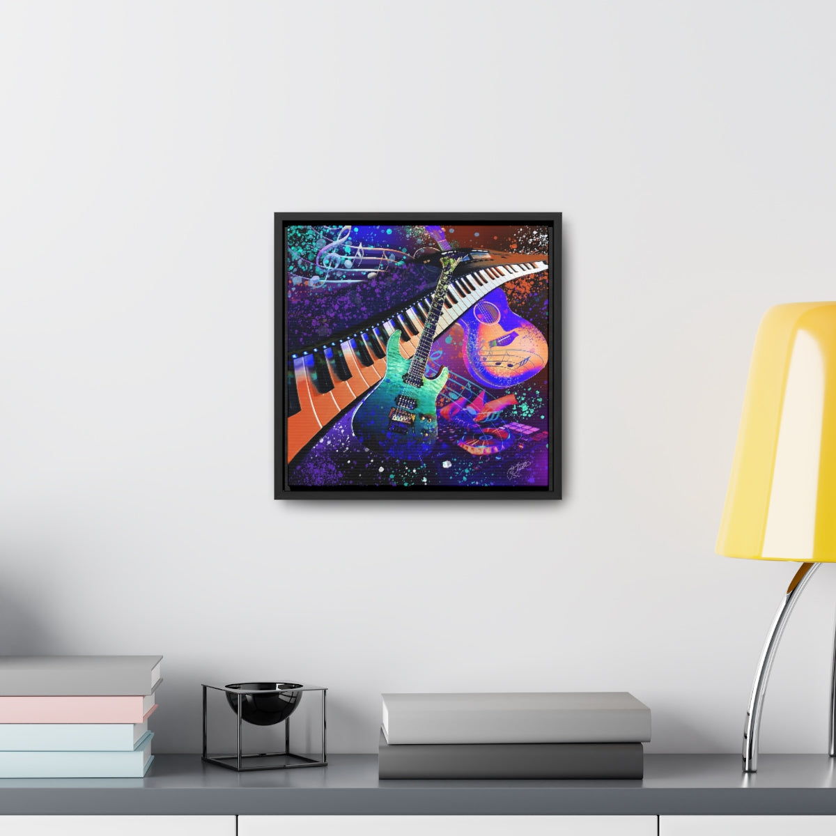 Framed Canvas - Music 2