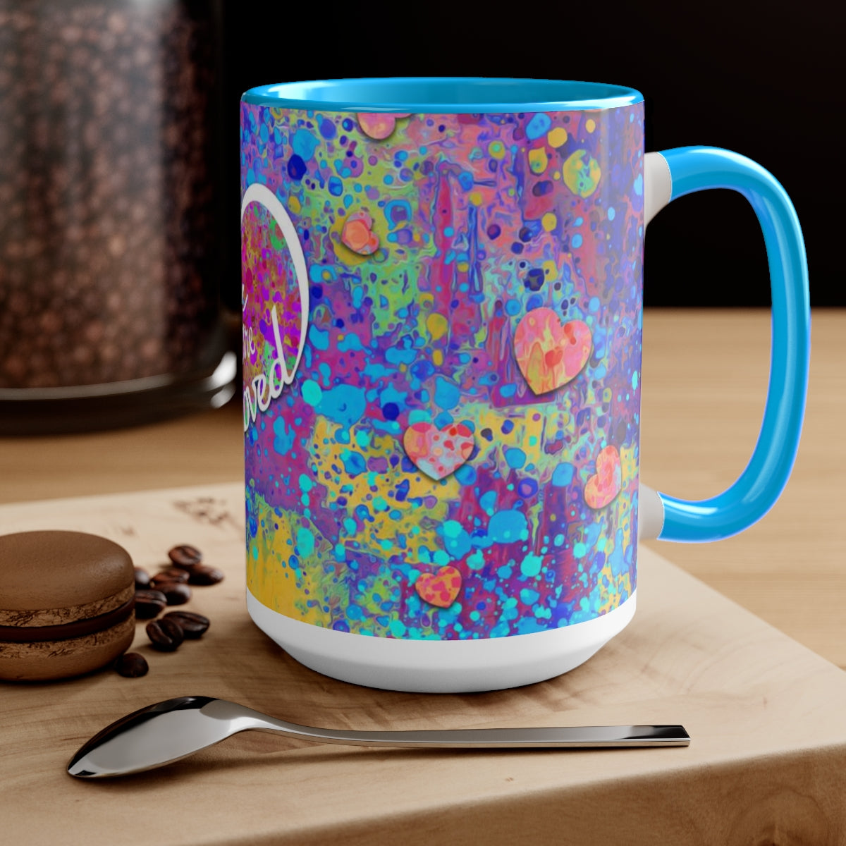 15oz Two-Tone Coffee Mugs - You are Loved