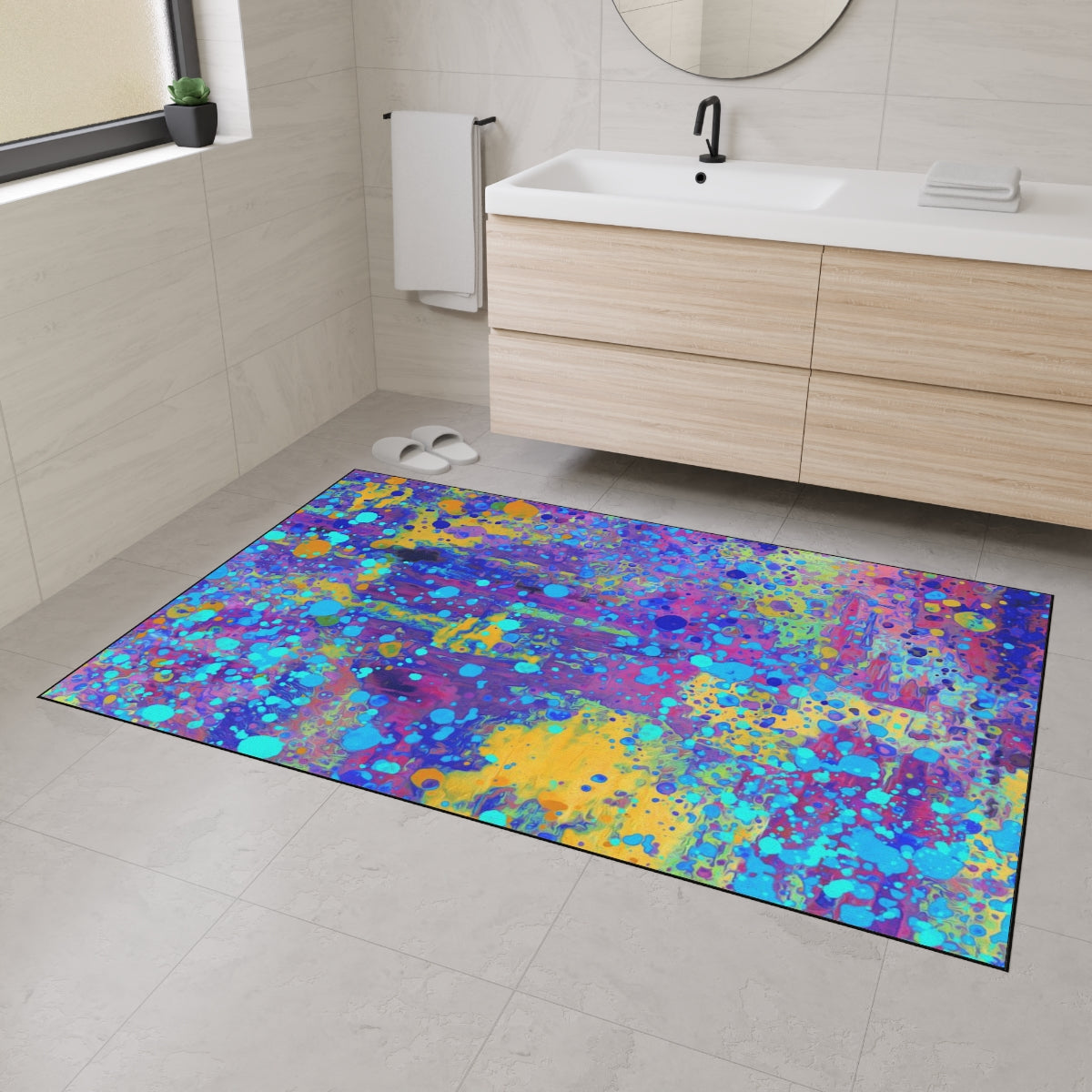 Heavy Duty Floor Mat - Happy Splash