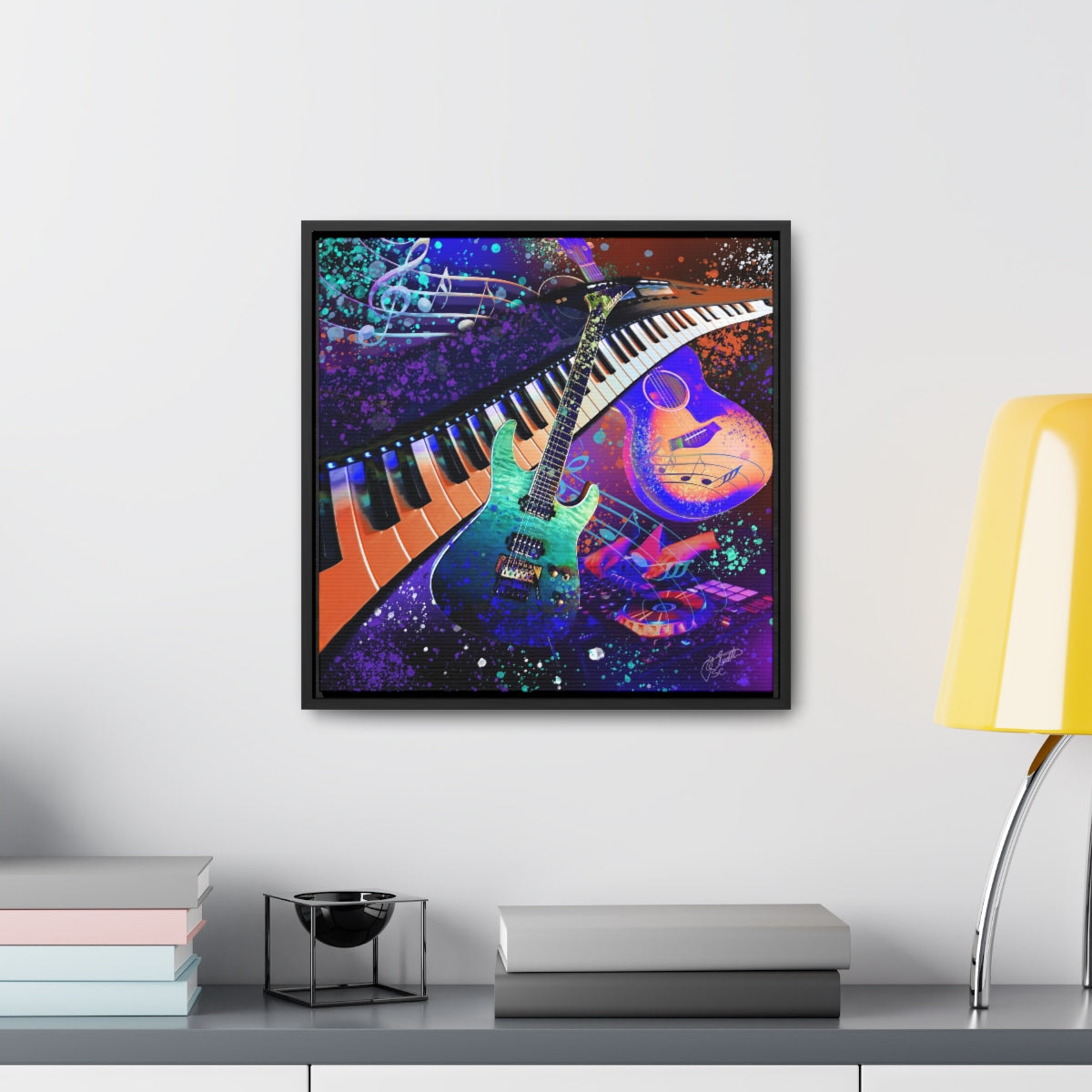 Framed Canvas - Music 2