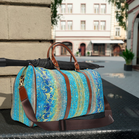 Waterproof Travel Bag - Royal Blue/Turquoise