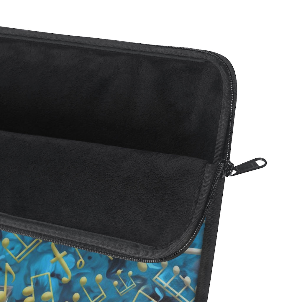 Laptop Sleeve - Love of Music/Blue-Gold