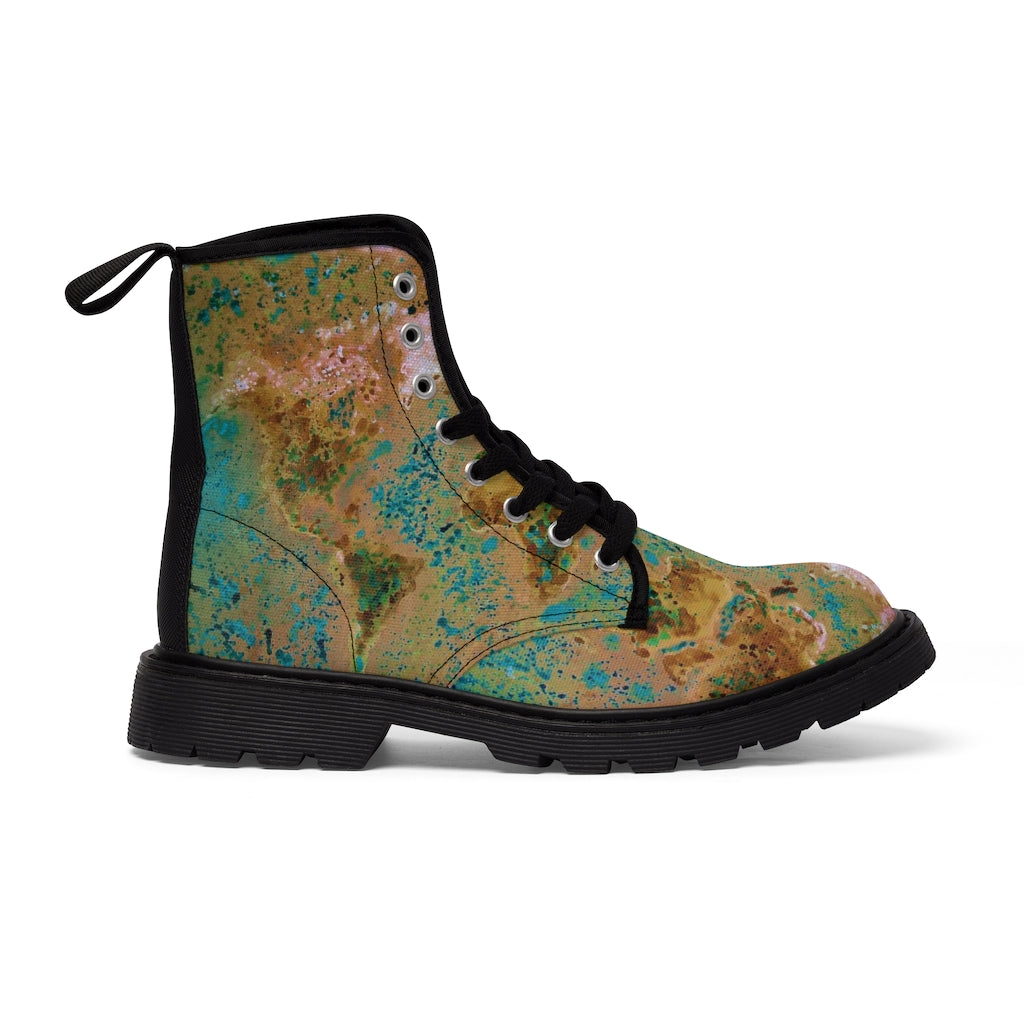 Women's Canvas Boots - World Traveller