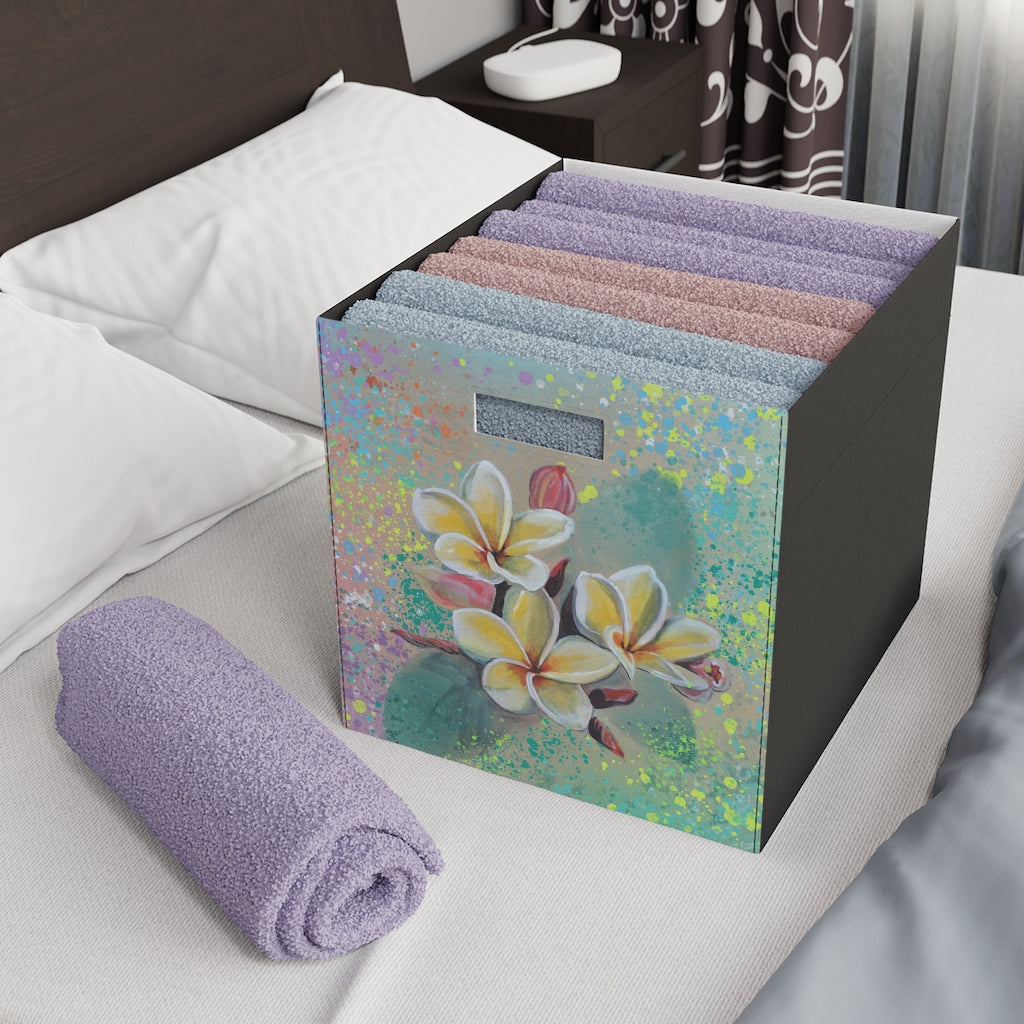 Felt Storage Box - Plumeria