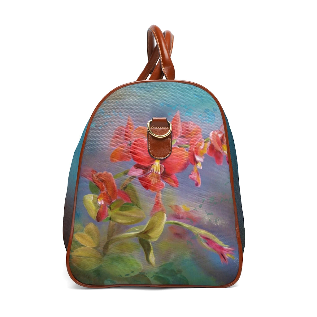 Waterproof Travel Bag - Red Orchid