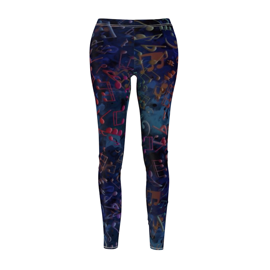 Sport & Casual Leggings - Love of Music/Black