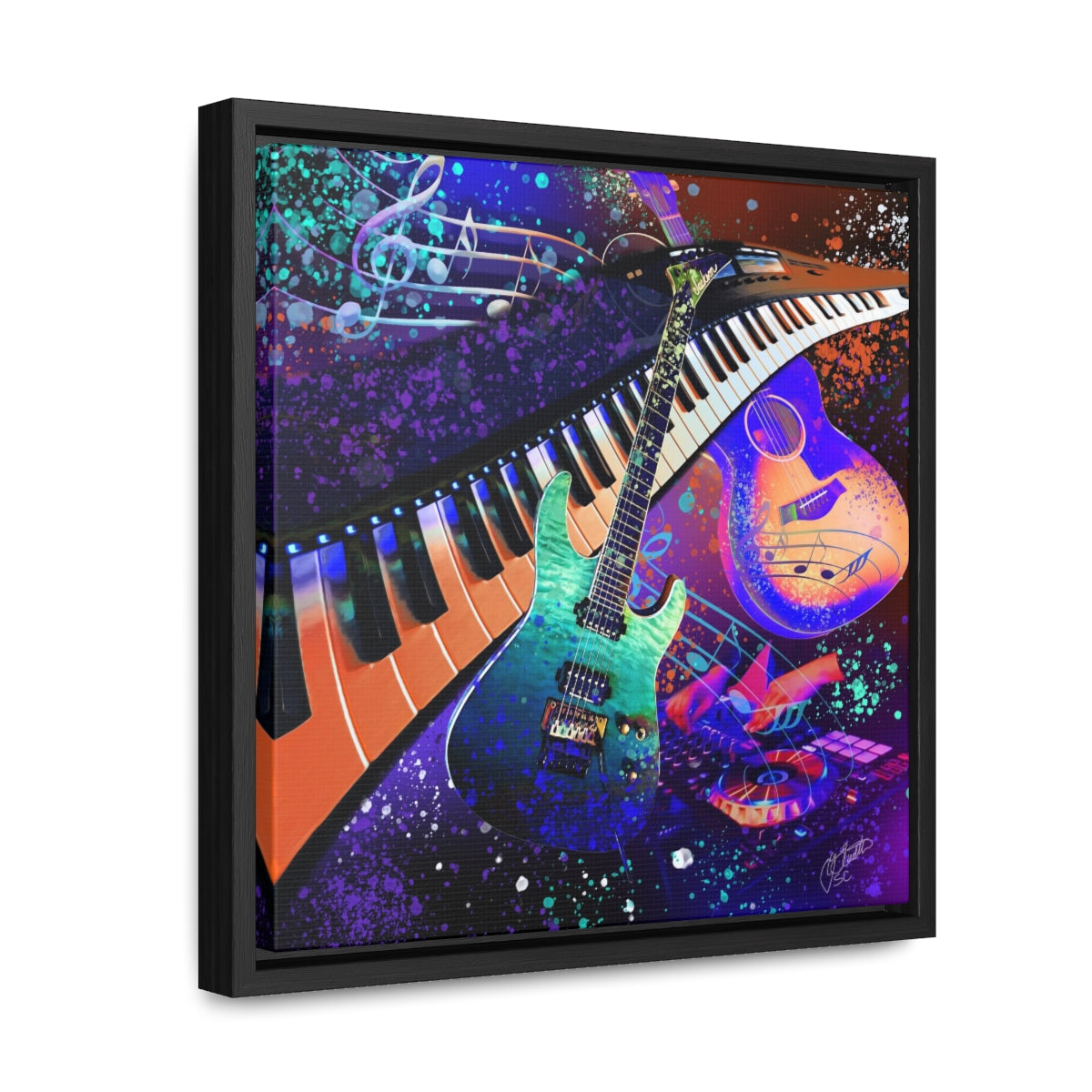 Framed Canvas - Music 2