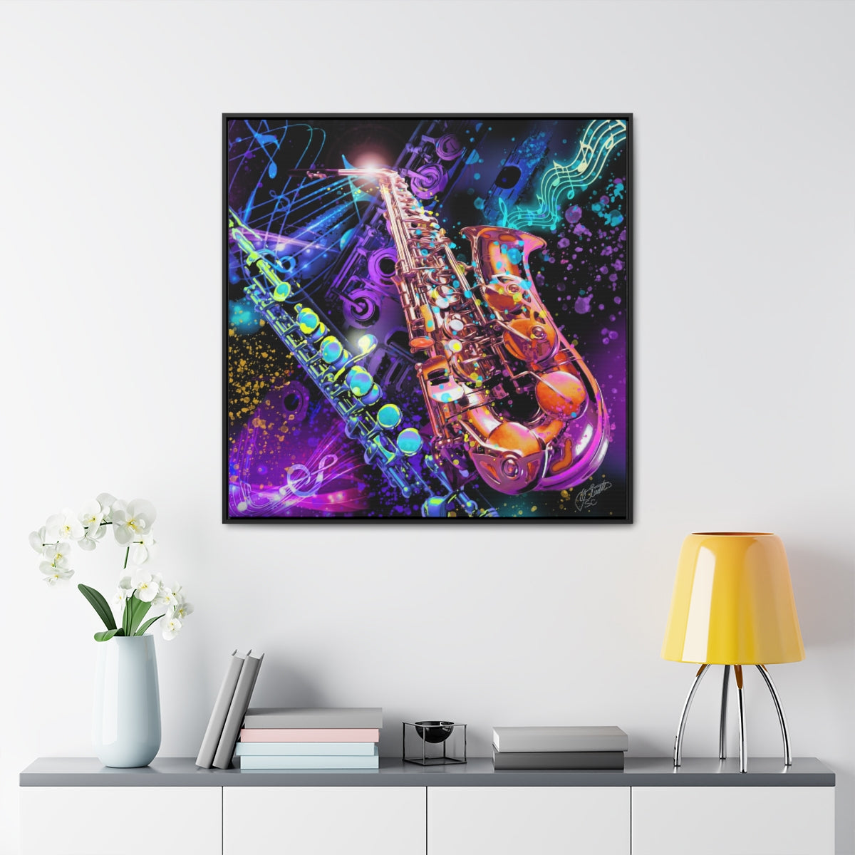 Framed Canvas - Music 2