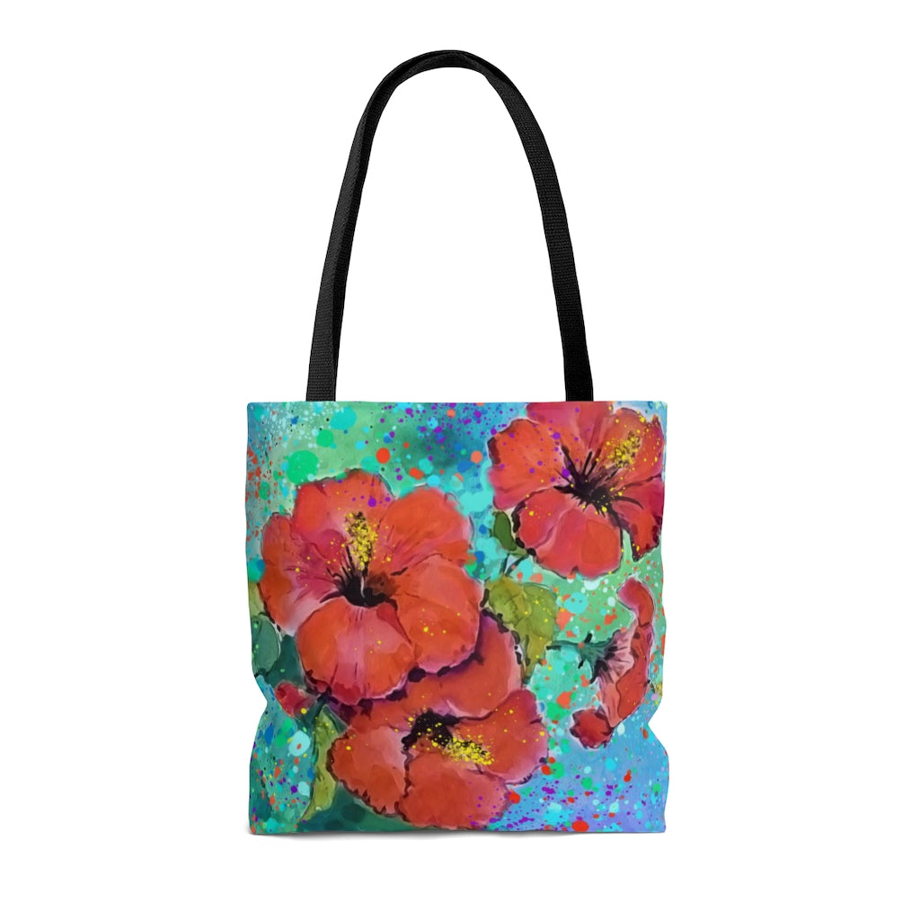 Tote Bag - Red Hibiscus