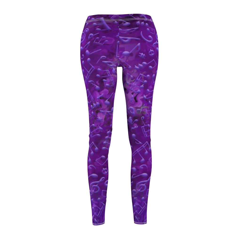 Sport & Casual Leggings - Love of Music/Purple