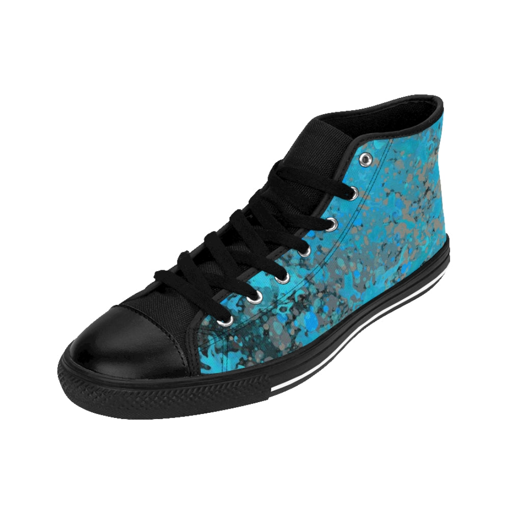 Men's High-top Sneakers -Tiger Blue