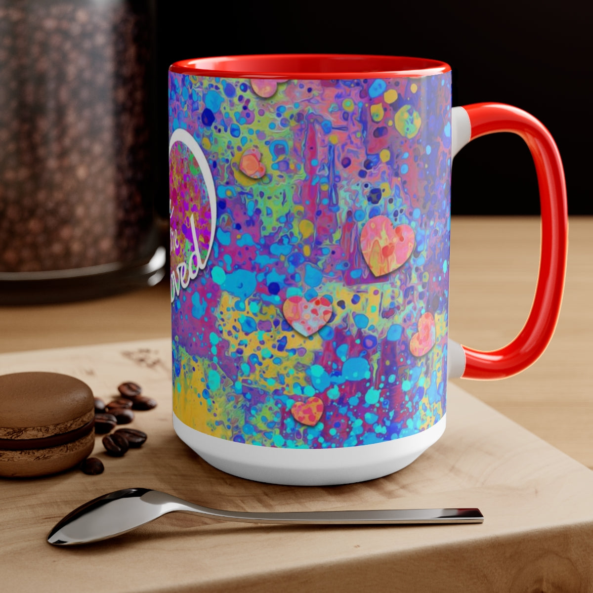 15oz Two-Tone Coffee Mugs - You are Loved
