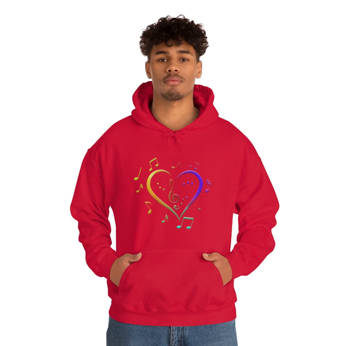 Unisex Heavy Blend™ Hooded Sweatshirt - Love of Music