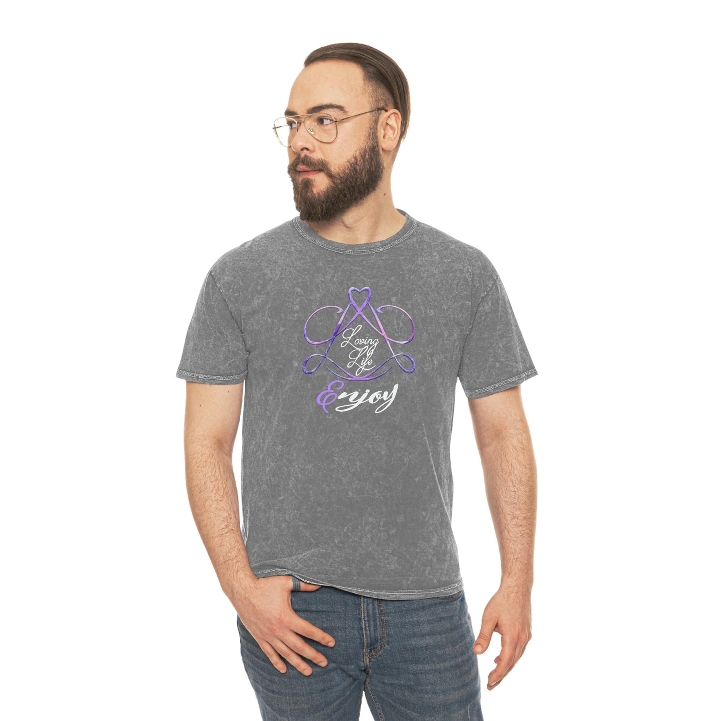 Unisex Mineral Wash T-Shirt - LL/Enjoy