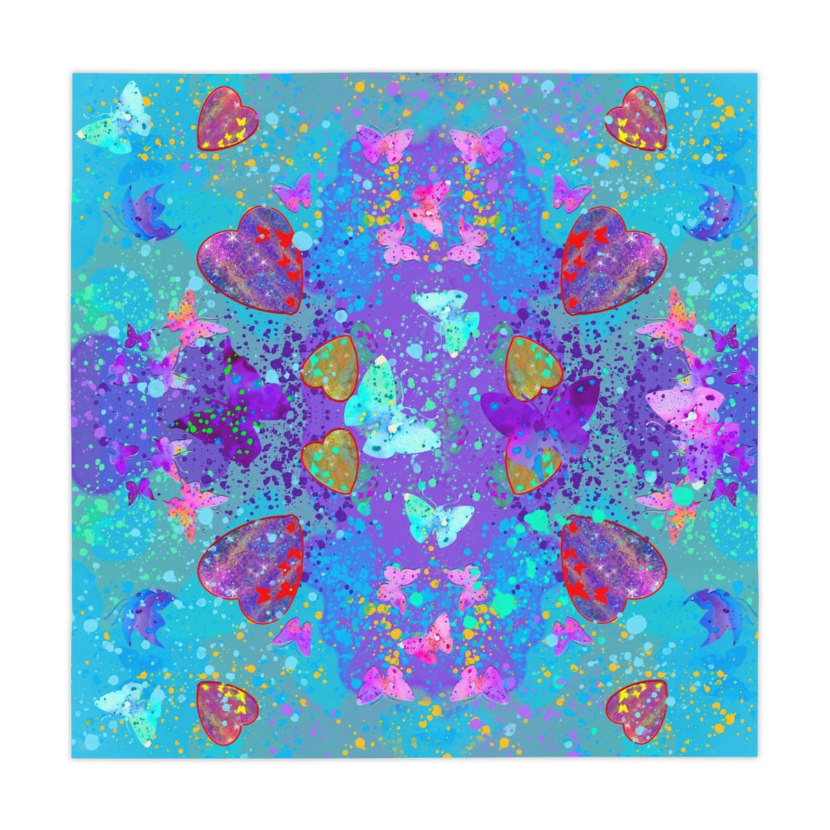 Table Cloth - Hearts & Butterflies