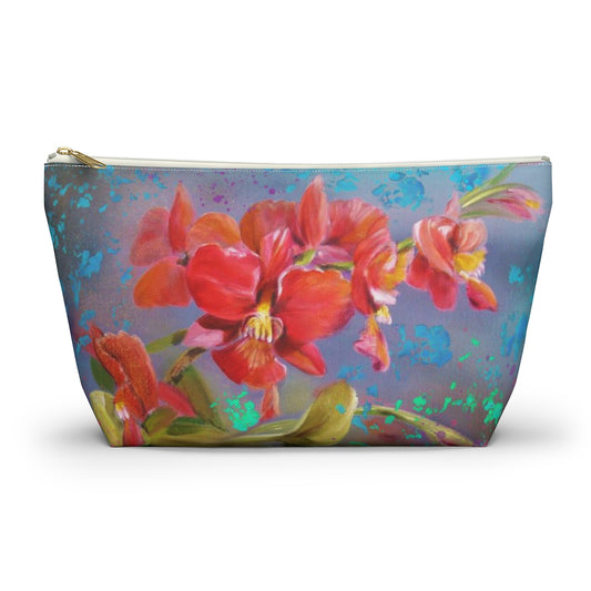 Accessory Pouch w T-bottom - Red Orchid