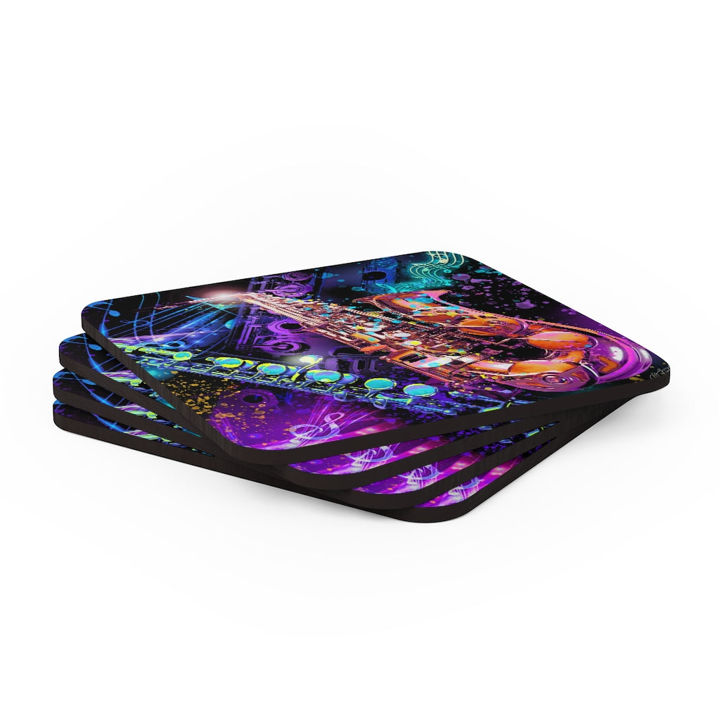Cork Back Coaster - Music 2