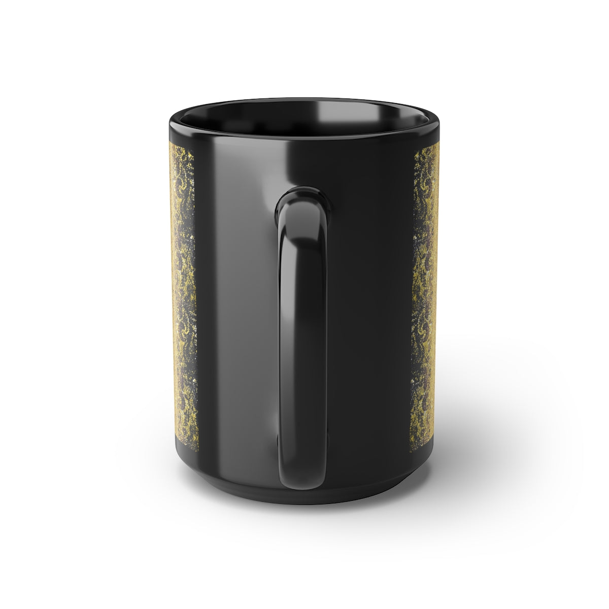 15oz Black Mug - Royal Gold