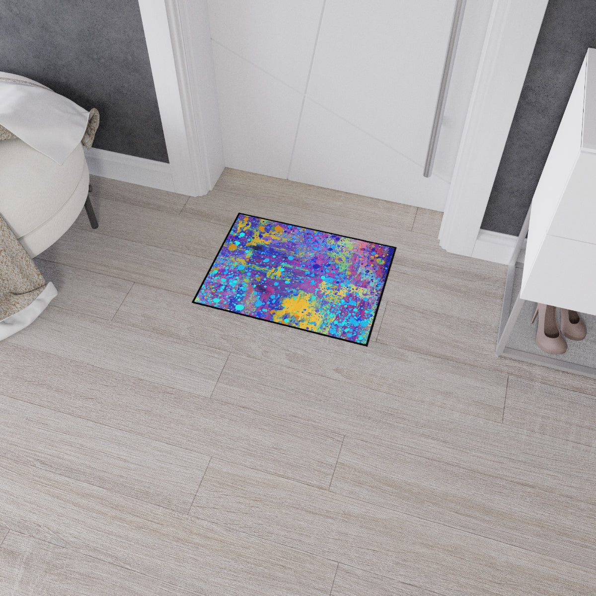 Heavy Duty Floor Mat - Happy Splash