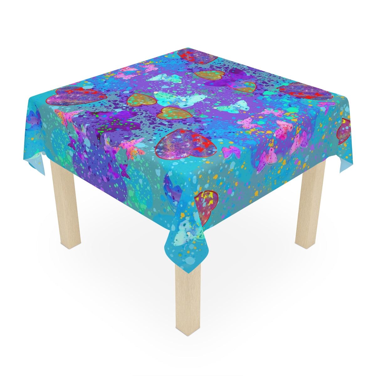 Table Cloth - Hearts & Butterflies