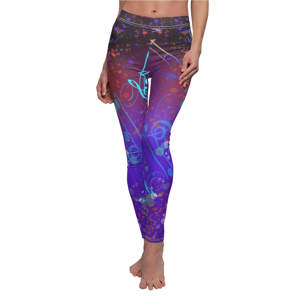 Sport & Casual Leggings - Music Notes