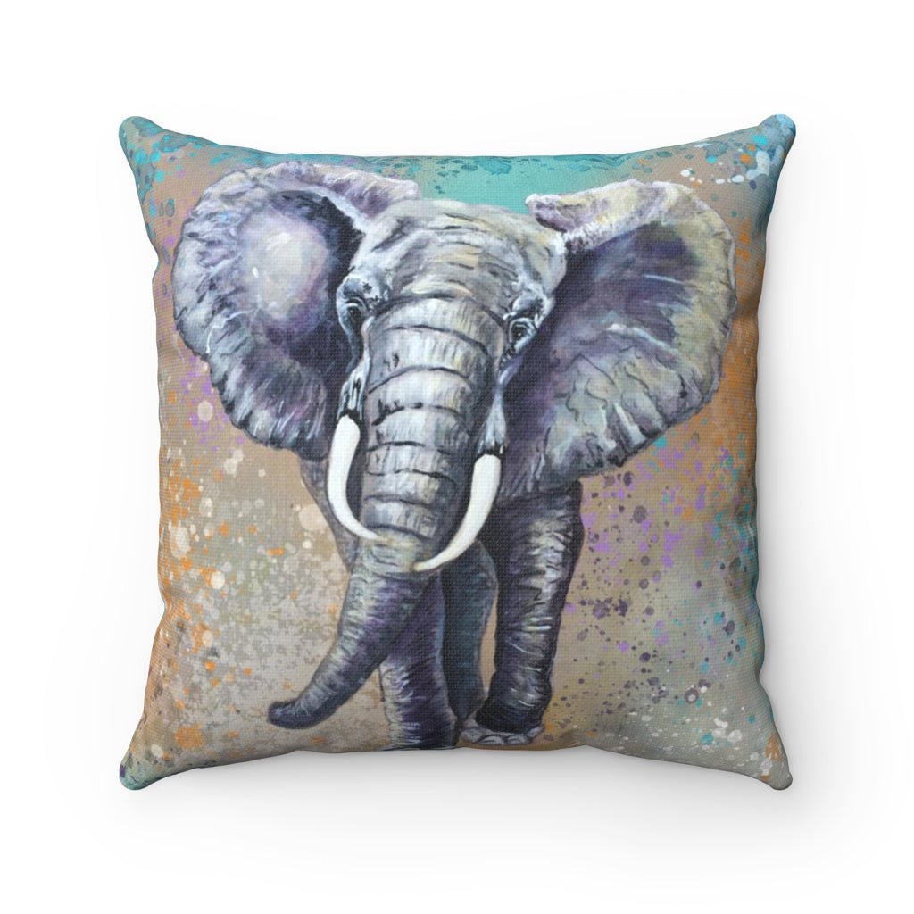 Square Pillow - African Elephant