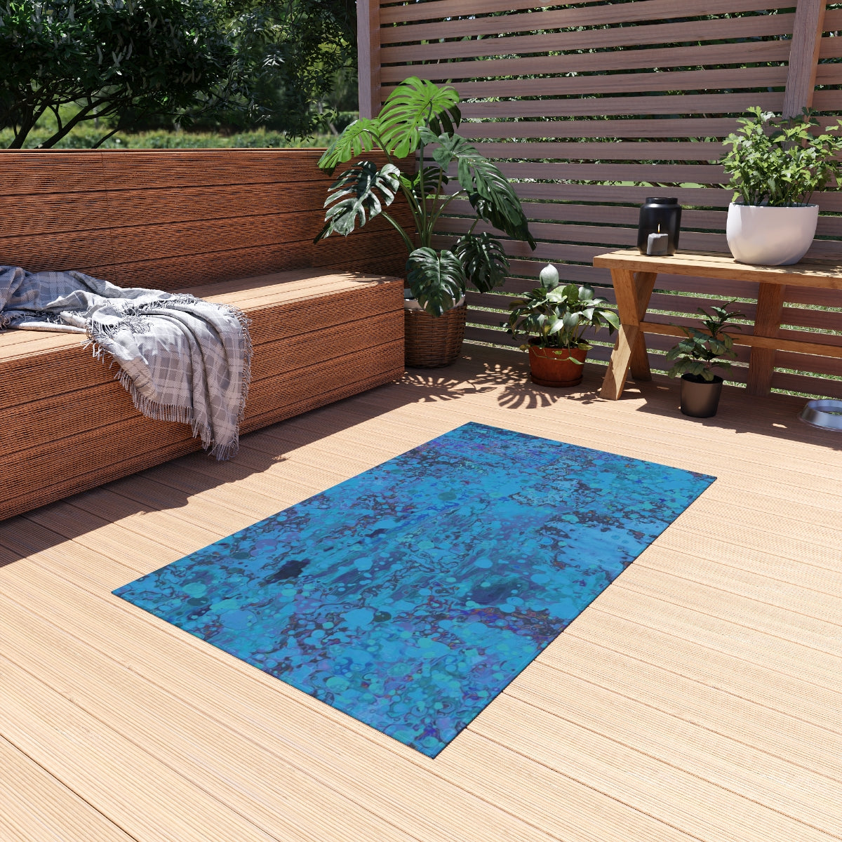 Outdoor Rug - Happy Splash/Turquoise