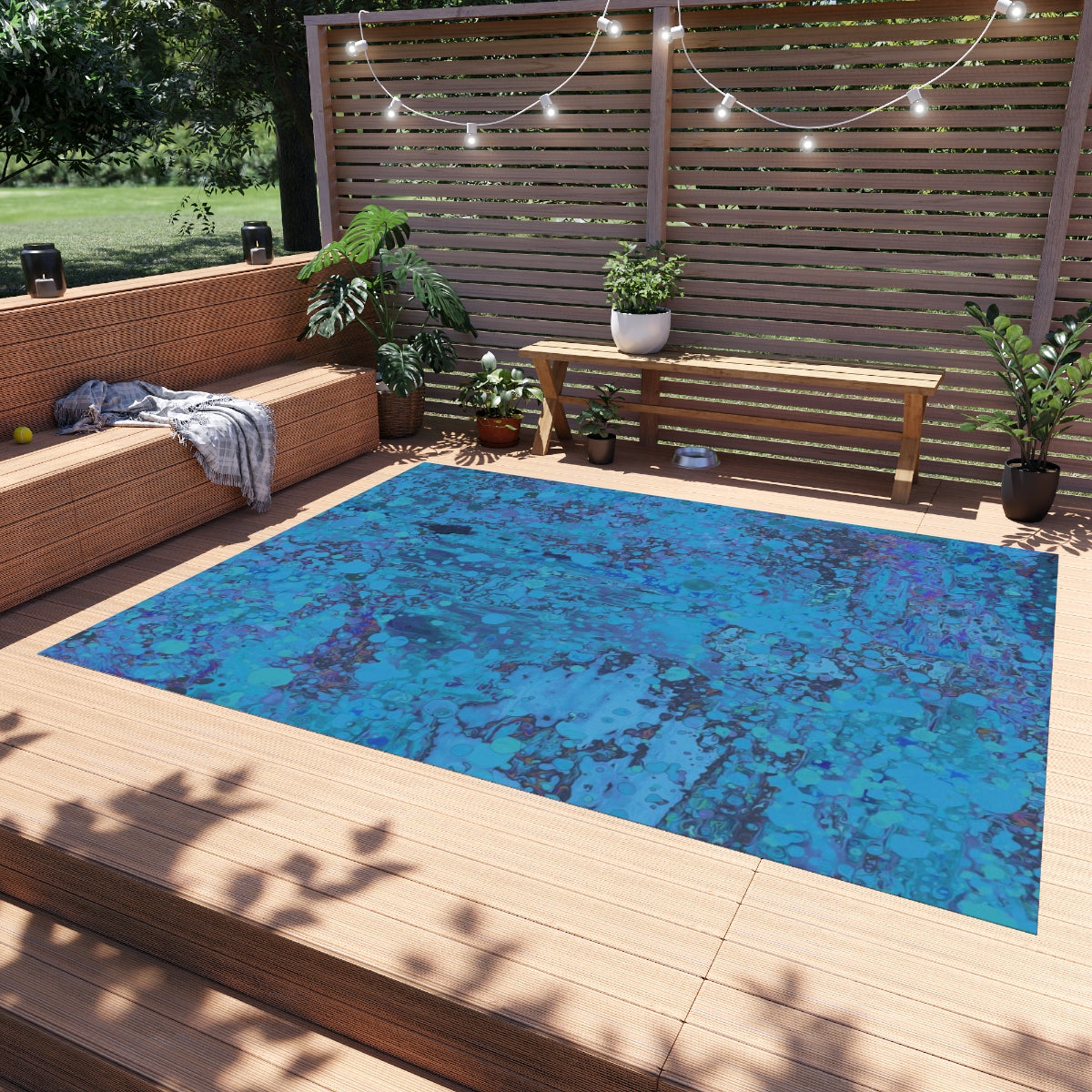 Outdoor Rug - Happy Splash/Turquoise
