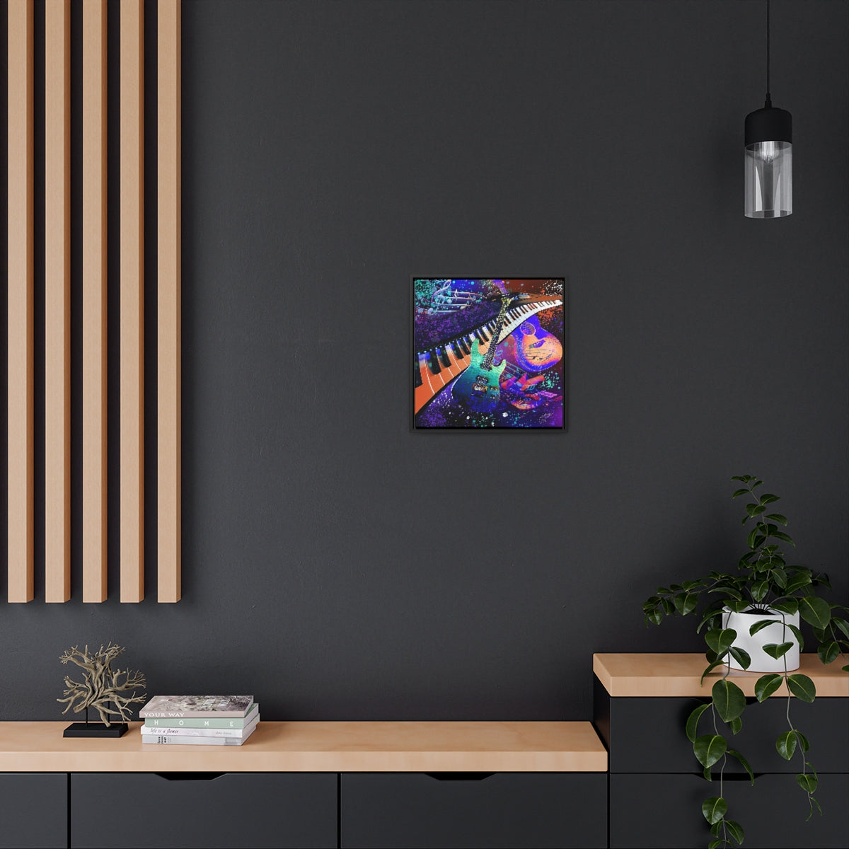 Framed Canvas - Music 2