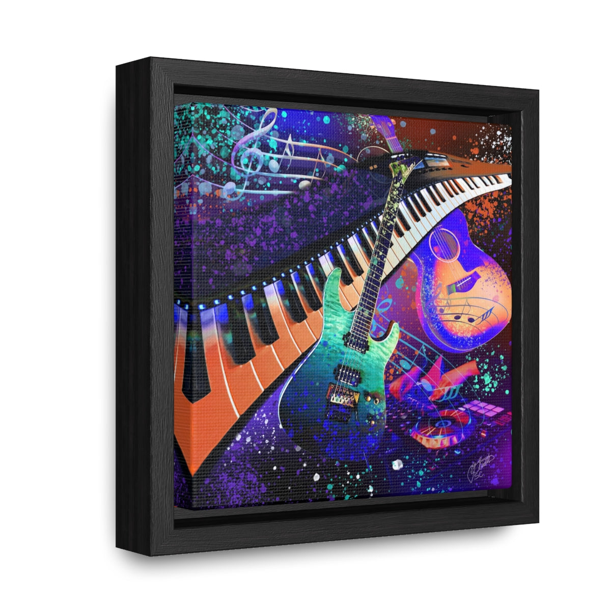 Framed Canvas - Music 2