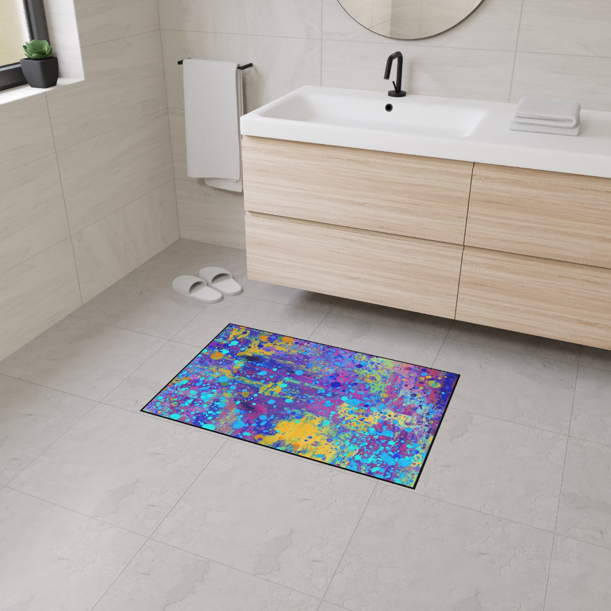 Heavy Duty Floor Mat - Happy Splash