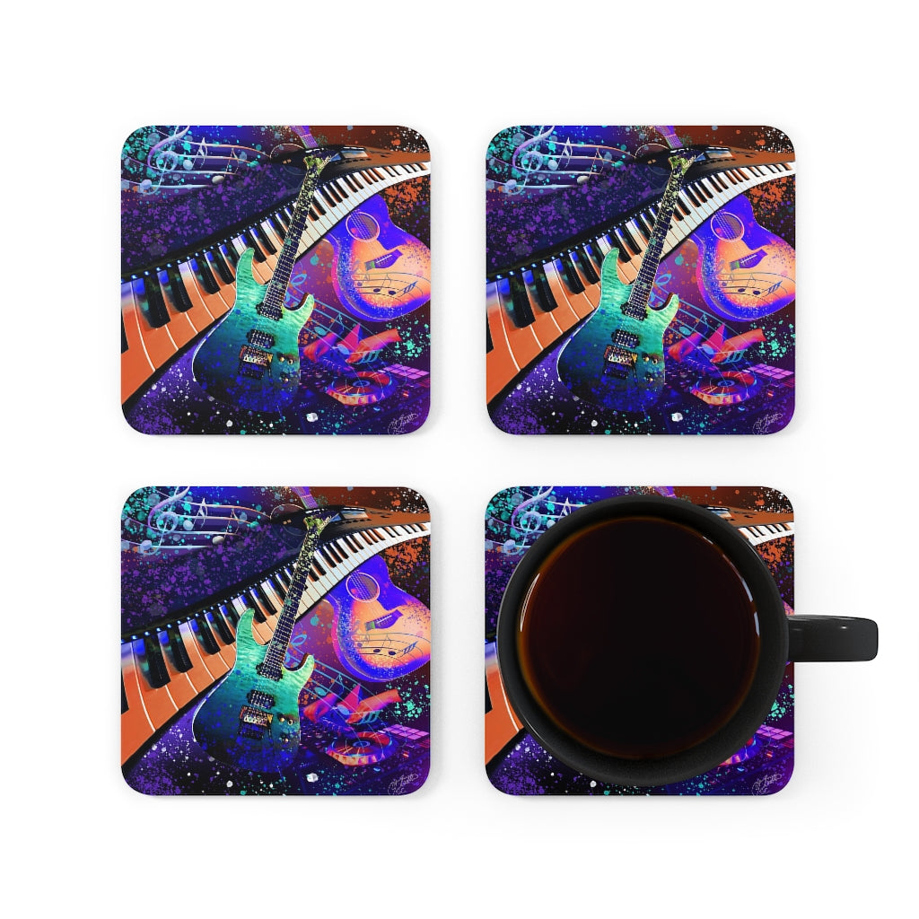 Cork Back Coaster - Music 1