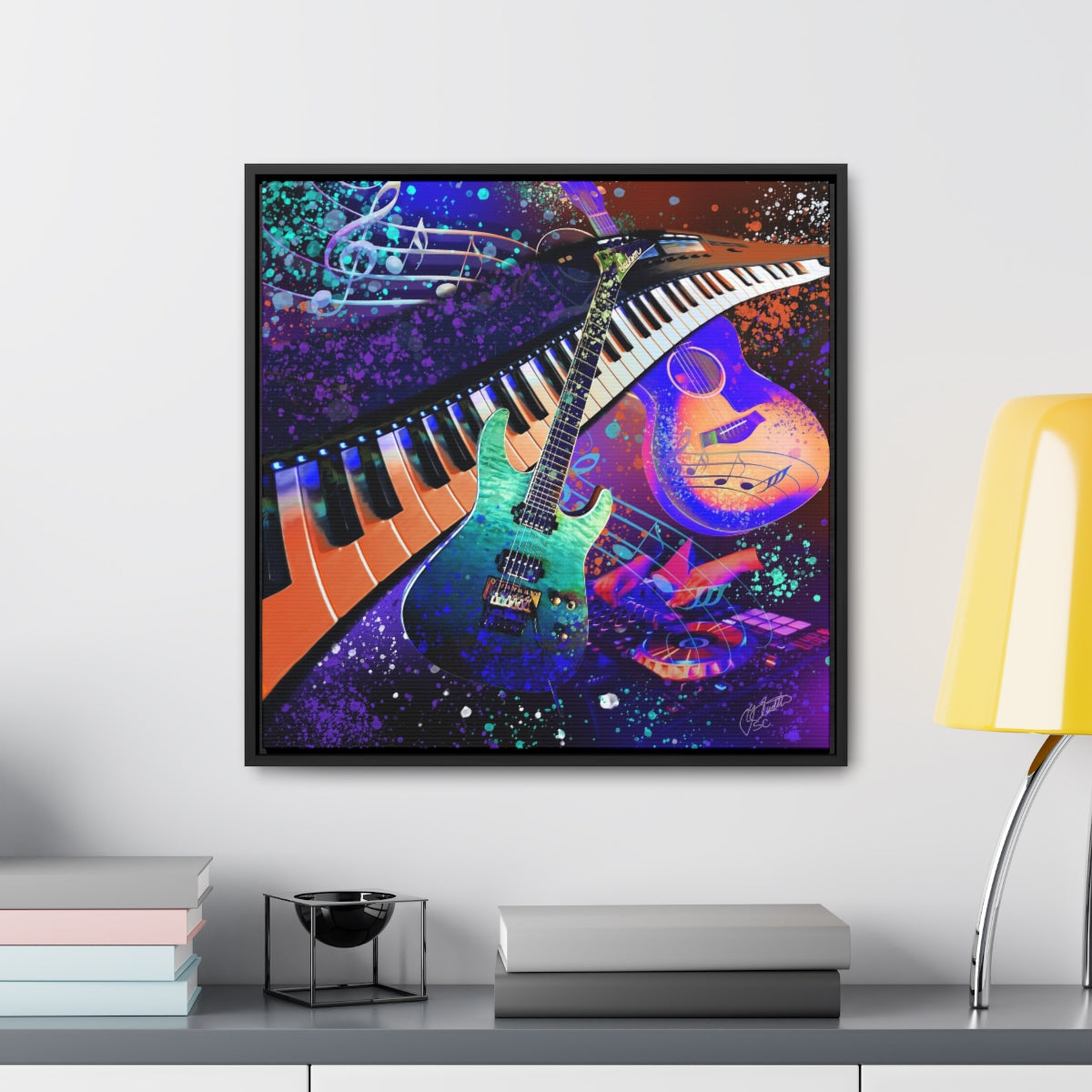 Framed Canvas - Music 2