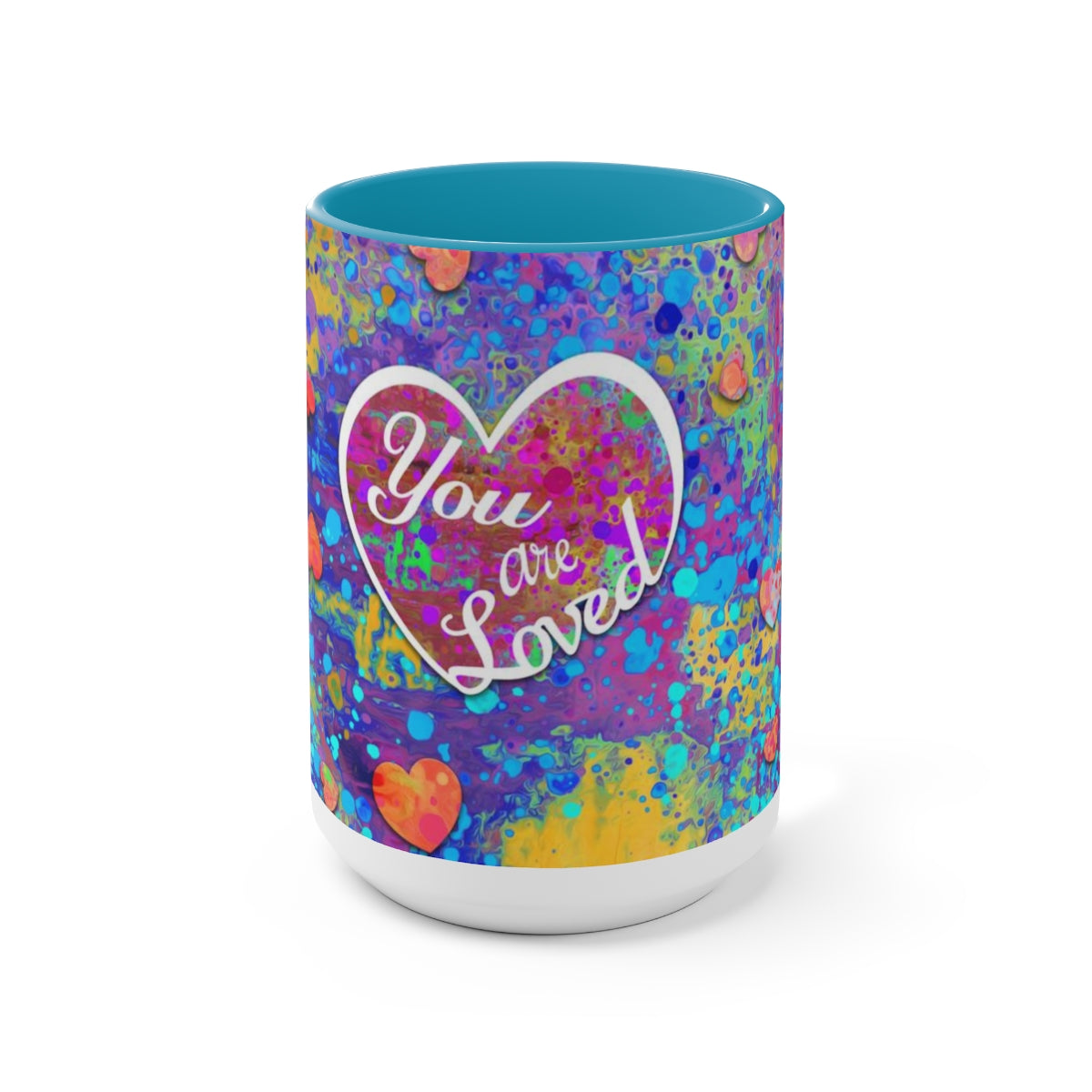 15oz Two-Tone Coffee Mugs - You are Loved