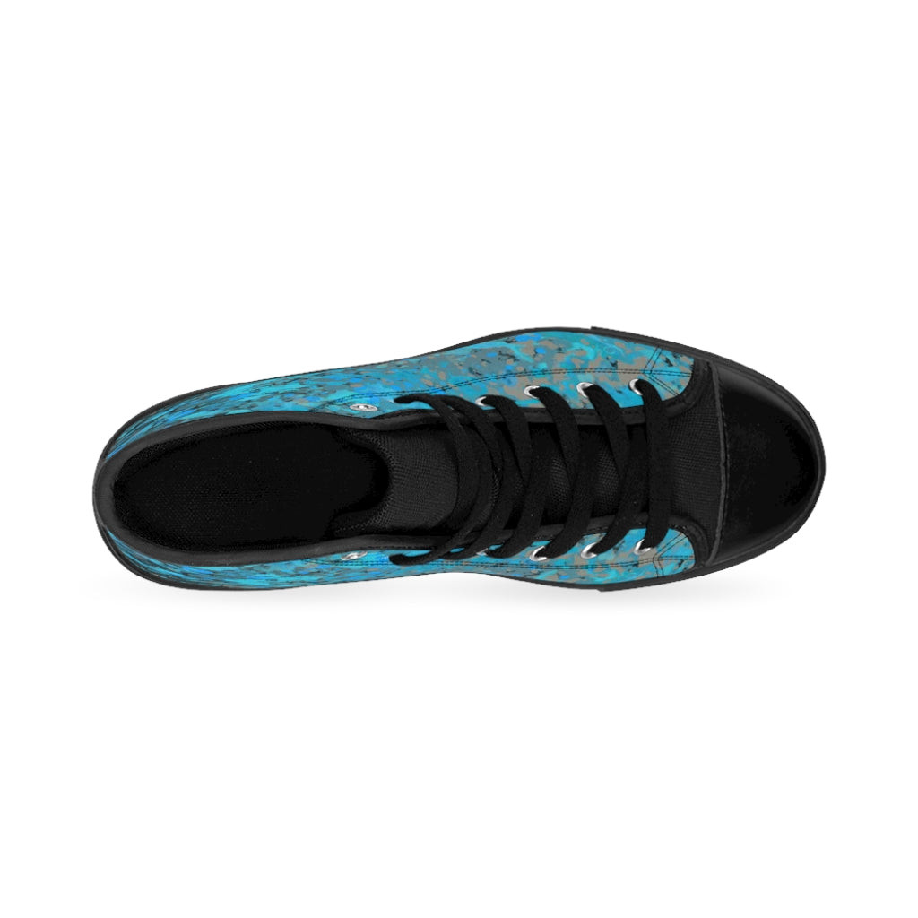 Women's High-top Sneakers - Tiger Blue