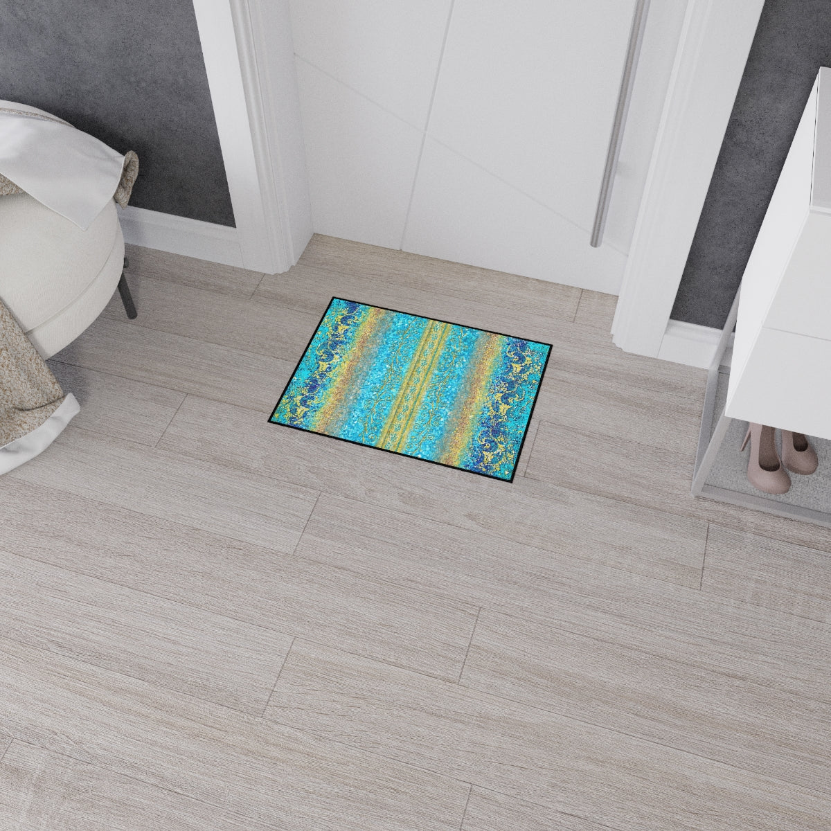 Heavy Duty Floor Mat - Royal Turquoise