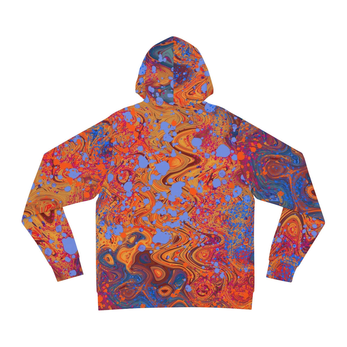 Fashion Hoodie - Color Swirls Red