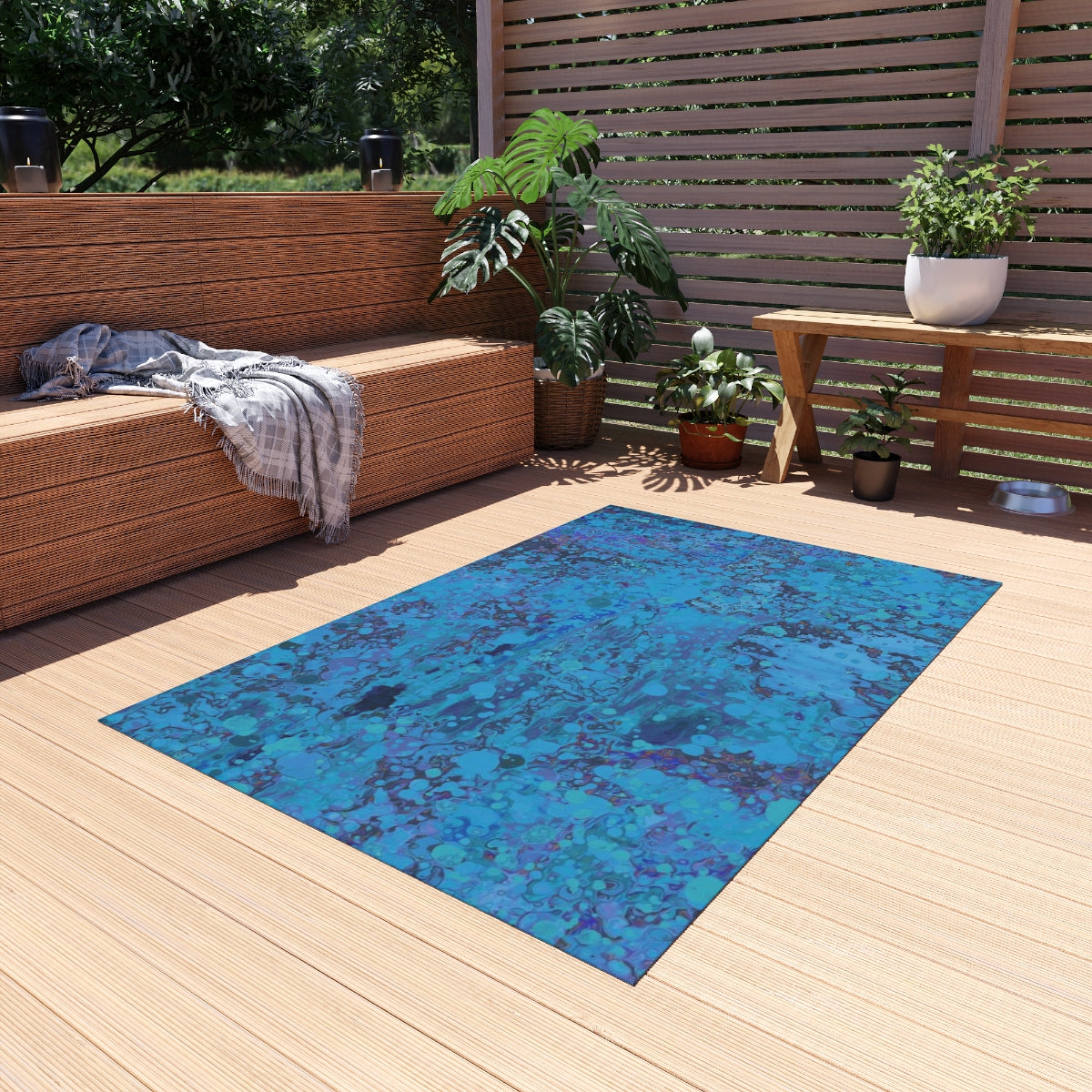 Outdoor Rug - Happy Splash/Turquoise