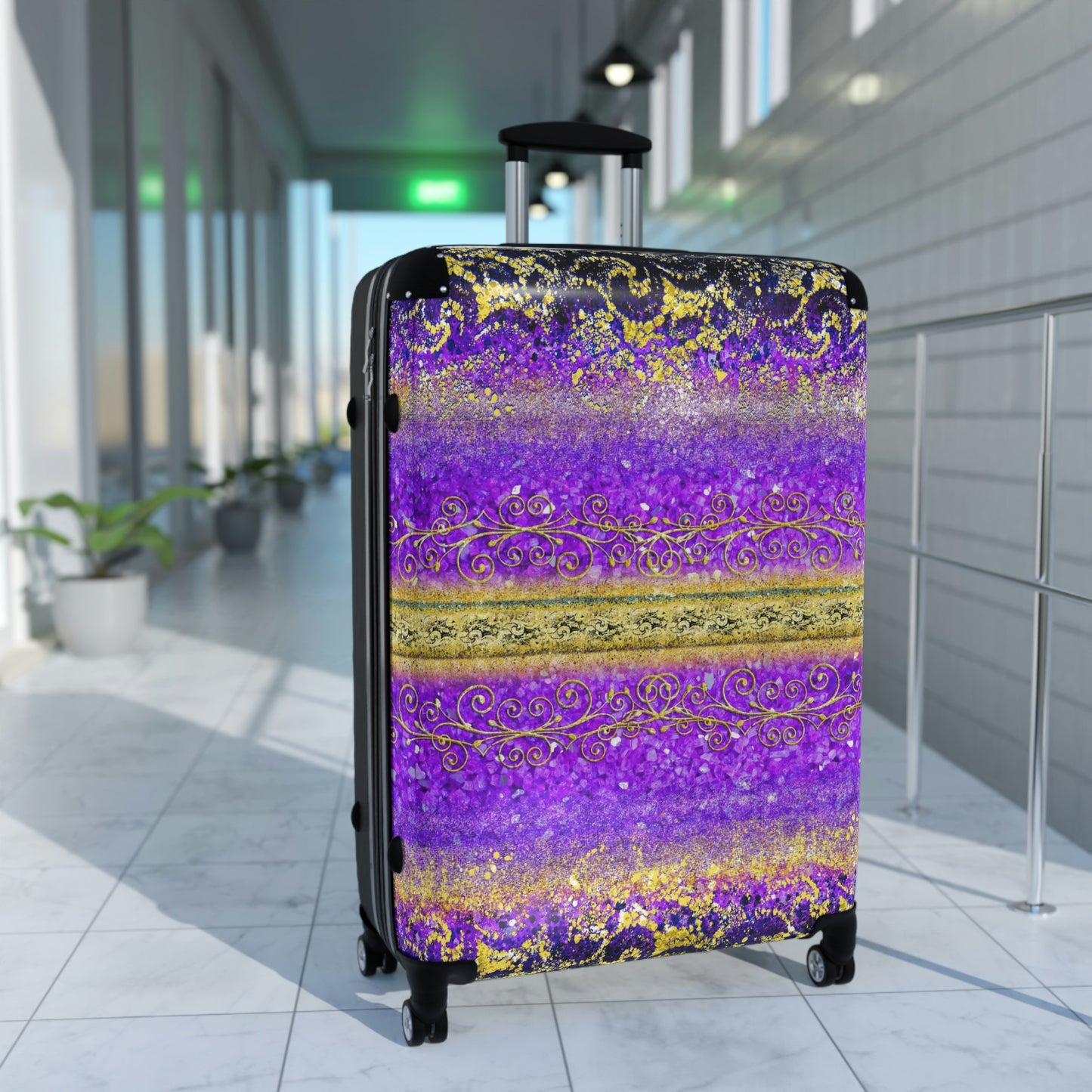 Hard Shell Suitcases - Royal Purple