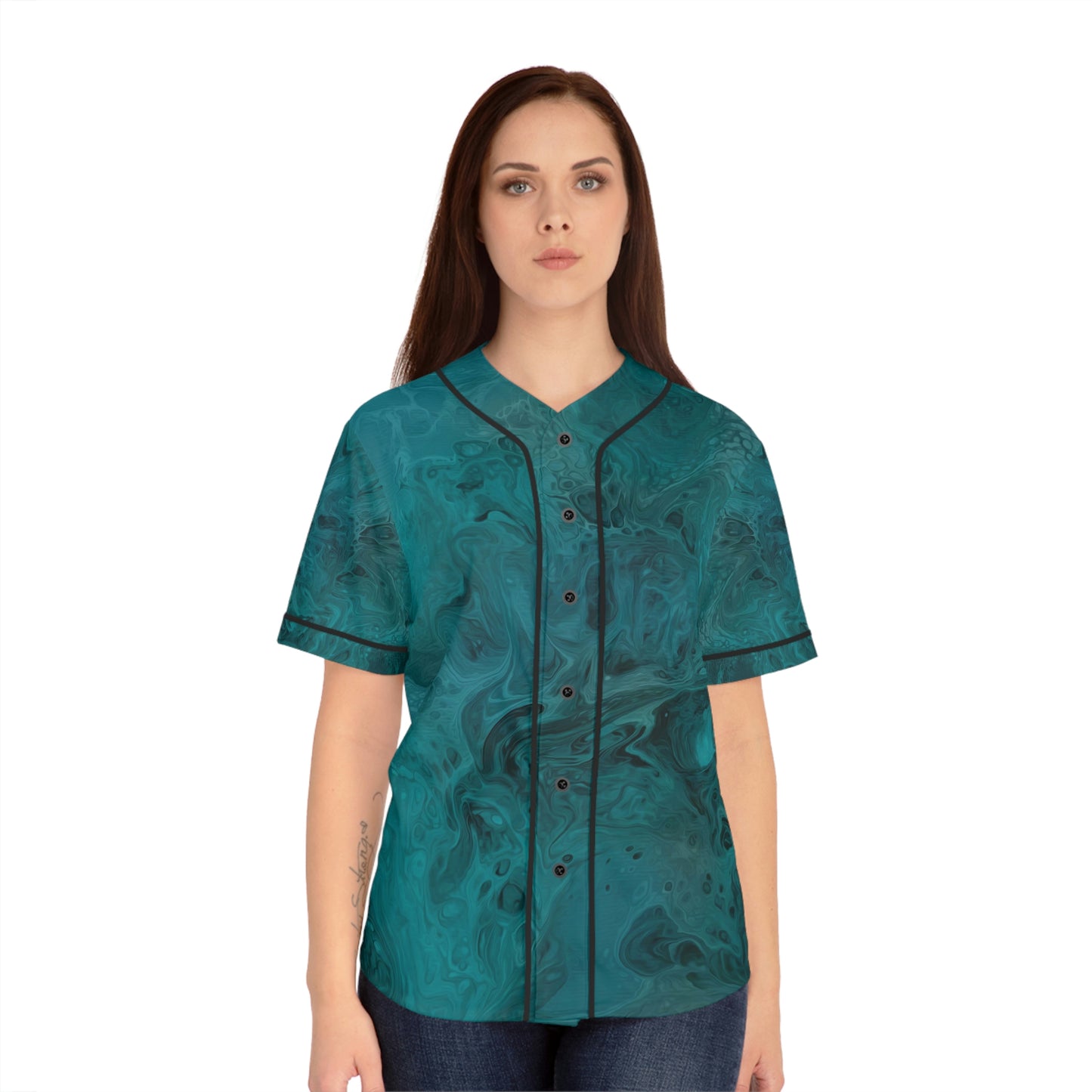 Women's Baseball Jersey - Life's Mystery-Forest